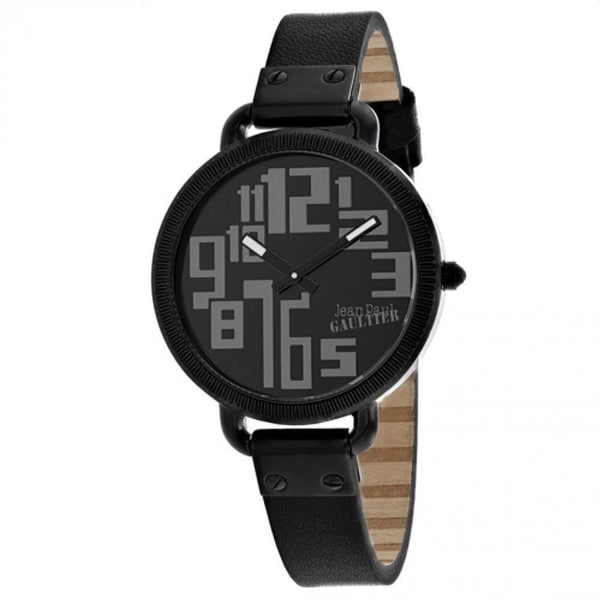 Jean Paul Gaultier Women's 8504304 'Index' Black Stainless Steel Watch. Opens flyout.