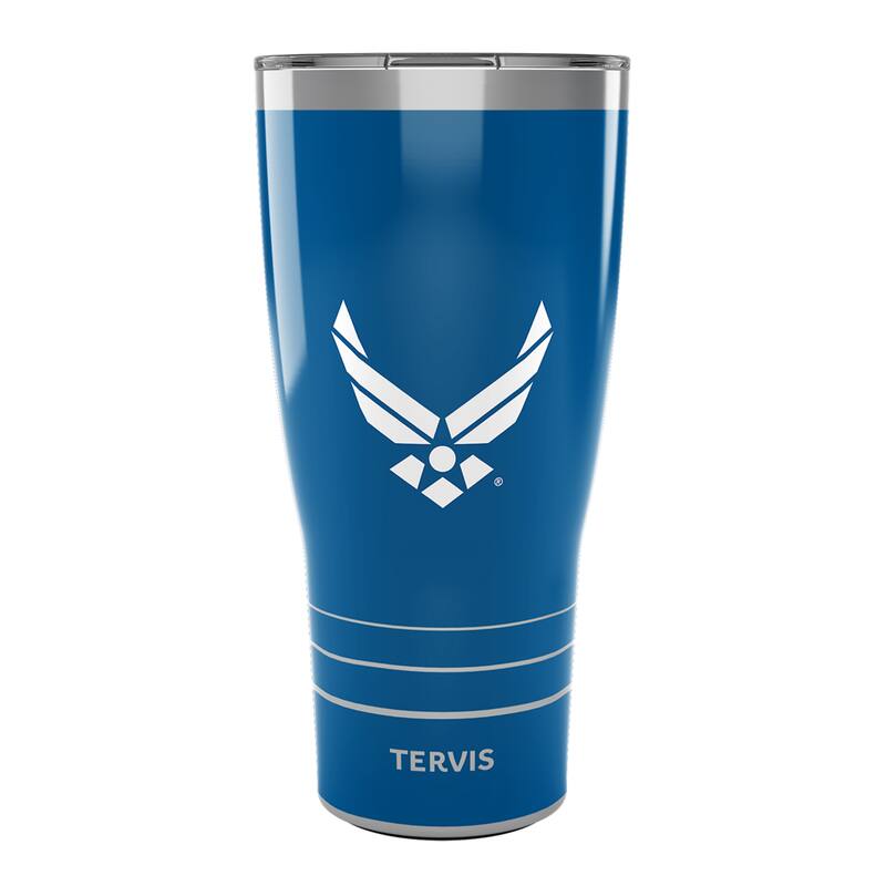 Tervis Traveler Air Force USAF Wings Triple Walled Insulated Travel Tumbler, Stainless Steel - 30oz