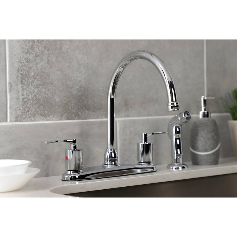 Kingston Brass Serena 1.8 GPM Standard Extended Gooseneck Kitchen