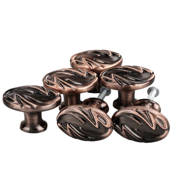 Shop 6 X Vintage Oil Rubbed Bronze Cabinet Pull Drawer Handle Knob