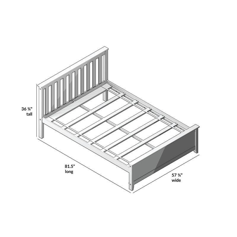 Max and Lily Full Size Platform Bed
