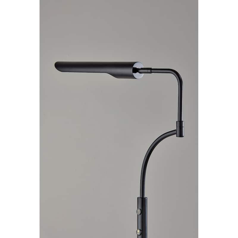 Zane LED Floor Lamp w. Smart Switch- Black