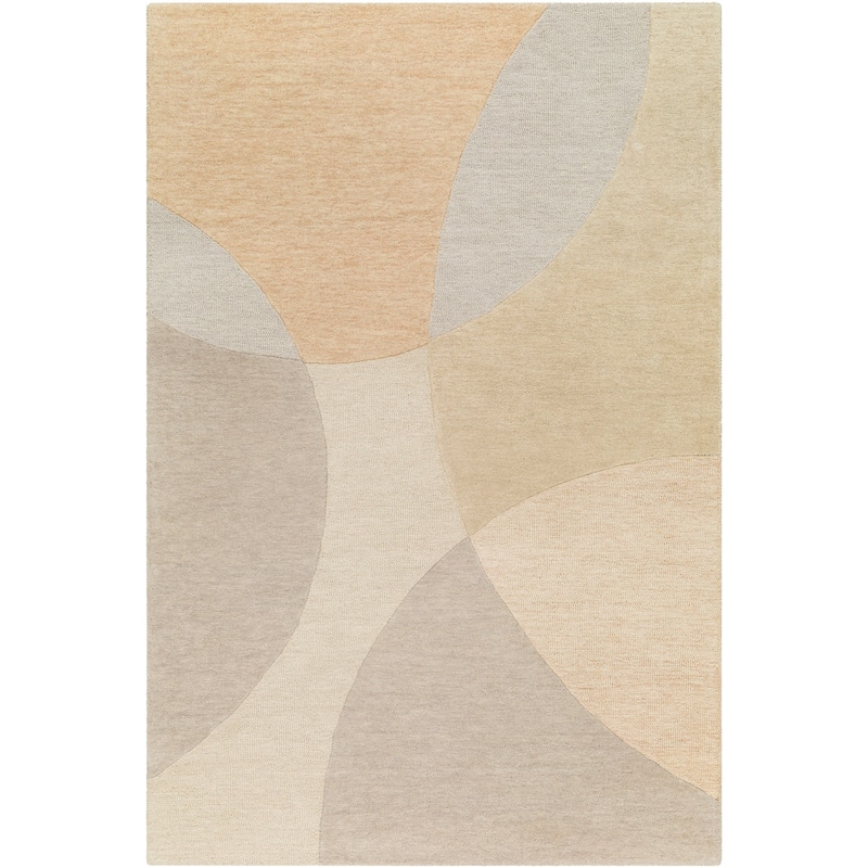 Mandia Handmade Modern Wool Area Rug