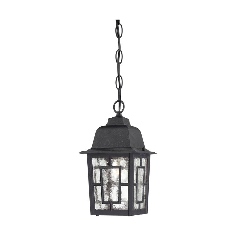 Nuvo Banyon 1-light Textured Black 11-inch Hanging Fixture - Textured Black - Textured Black