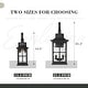 preview thumbnail 15 of 15, Classic Outdoor Wall Lantern with Water Rippled Glass