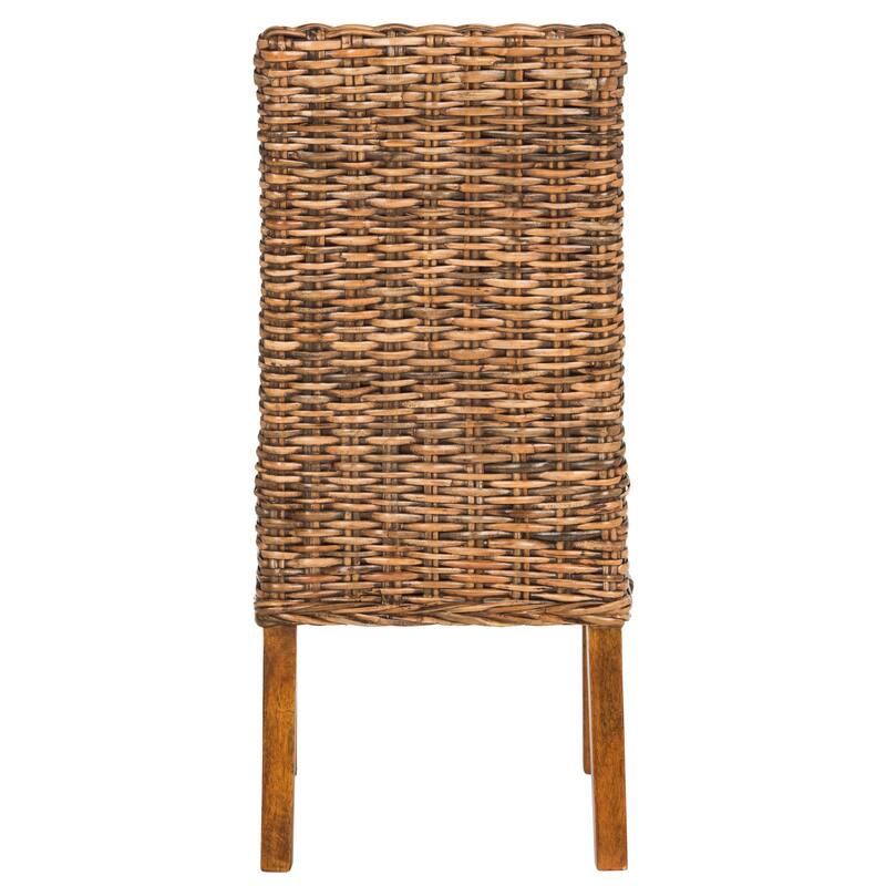SAFAVIEH Marcy Brown Side Chair (Set of 2) - 18.1" W x 19.7" L x 39" H - 19"W x 22"D x 39"H