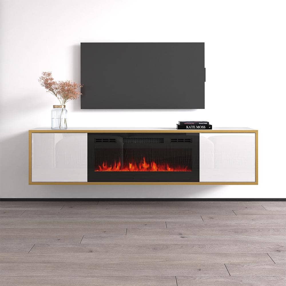Goldie BL-EF Electric Fireplace 65" TV Stand