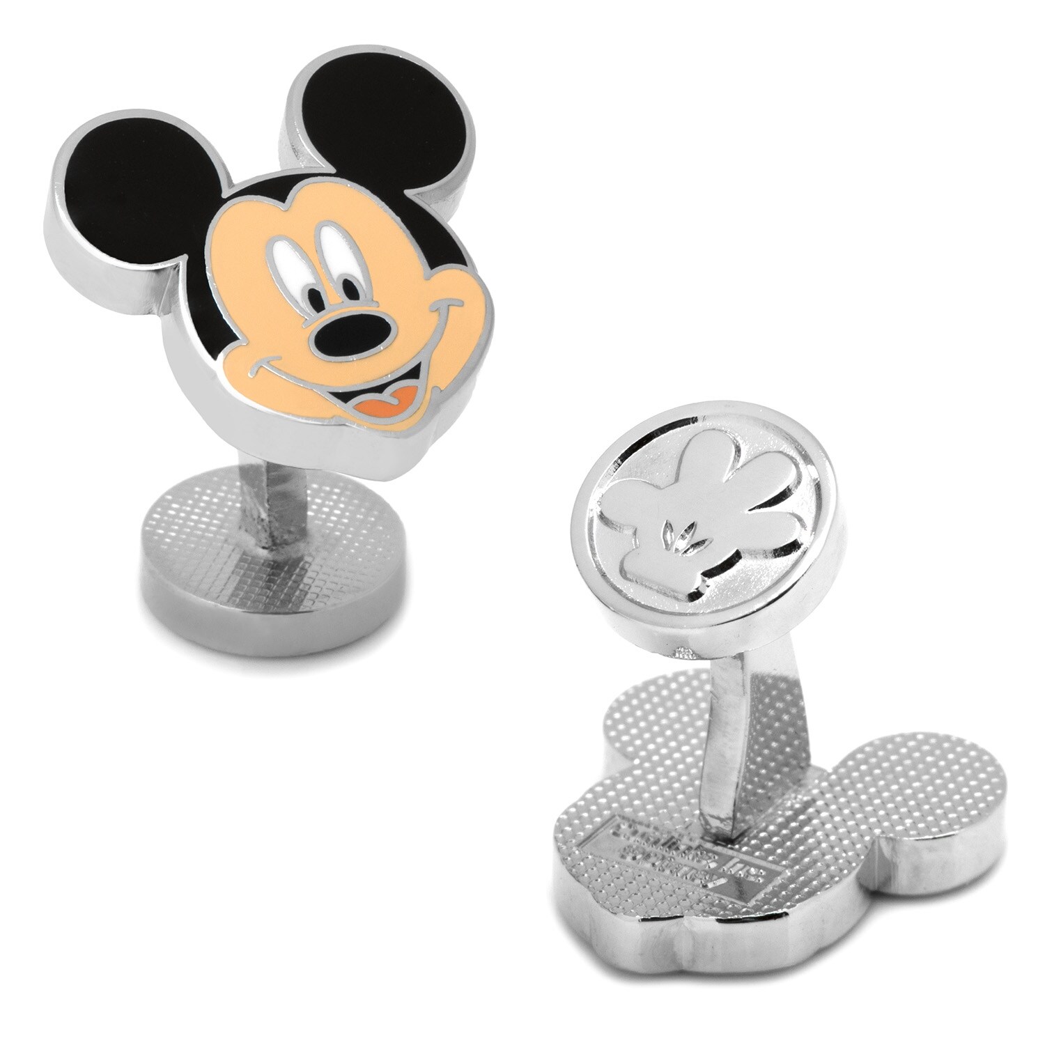 Cuff Links Men Disney Silver Mickey Mouse Cufflinks Officially Licensed