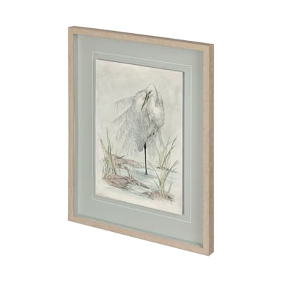 White Egret Framed Art Print