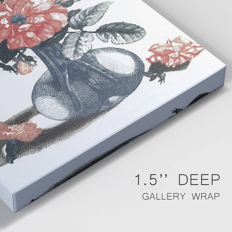 Flowers in a Vase Premium Gallery Wrapped Canvas - Ready to Hang