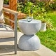 preview thumbnail 52 of 58, Glitzhome 18"H Modern MGO Faux Terrazzo Planter Stand Garden Stool