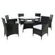 preview thumbnail 17 of 37, SAFAVIEH Outdoor Living Challe 7-Piece Patio Dining Set