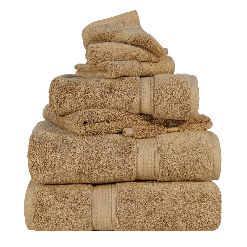 Superior Egyptian Cotton Pile Heavyweight 6-Piece Towel Set