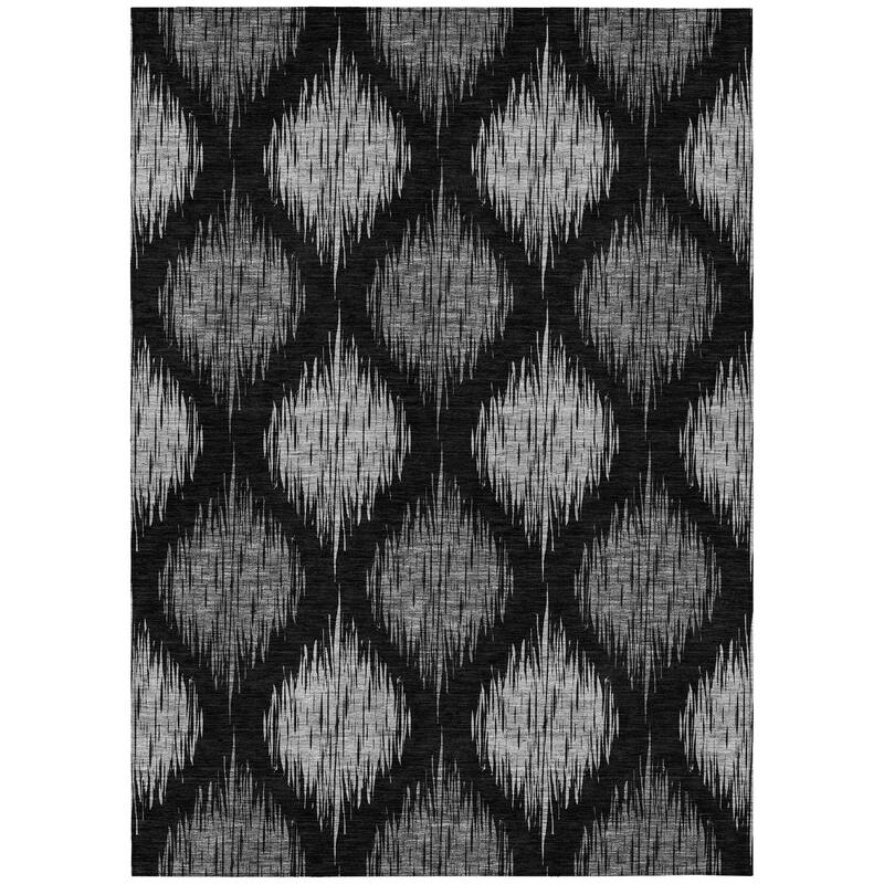 Machine Washable Indoor/ Outdoor Chantille Contemporary Geo Rug