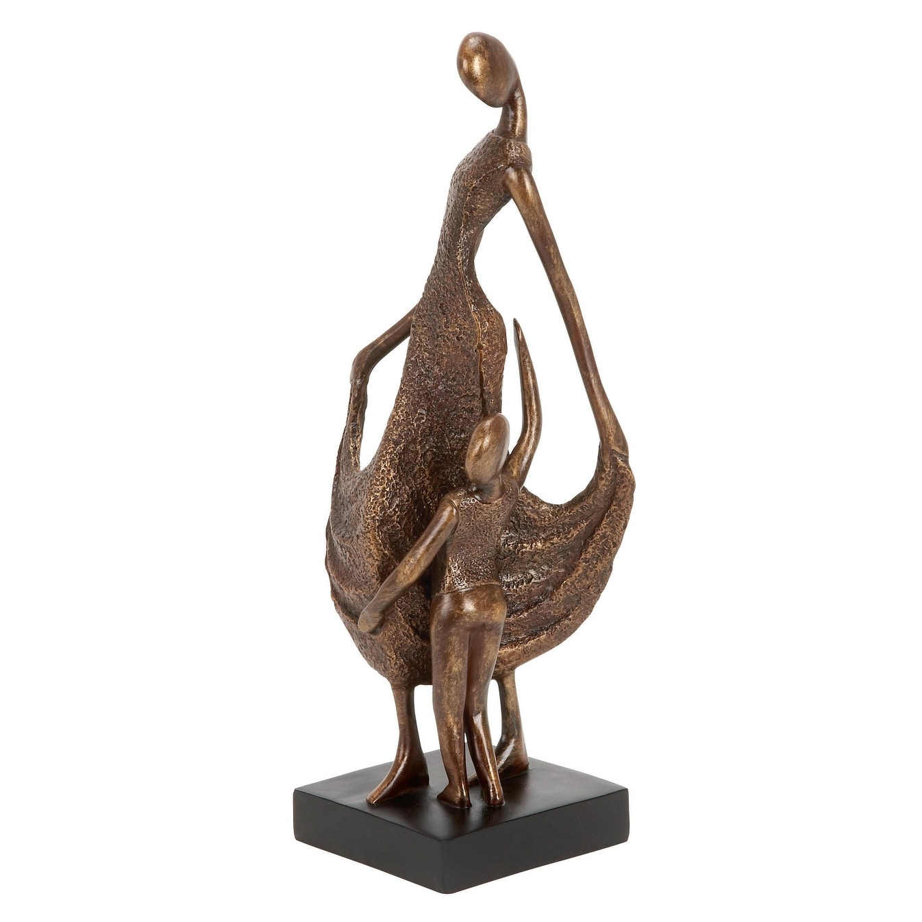 Polystone Family Decorative Sculpture - Bronze - Roche River Decor