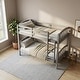 preview thumbnail 7 of 16, Meble Furniture Noah Bunk Bed (79"W x 62"H) - Modern Kids Twin Over Twin