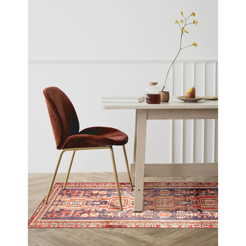 ECARPETGALLERY Hand-knotted Konya Anatolian Blue Wool Rug - 4'4 x 10'7