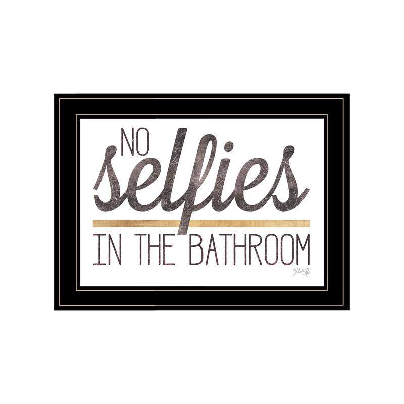 Framed Wall Art - Humorous "Marriage is a Beach", Black Frame