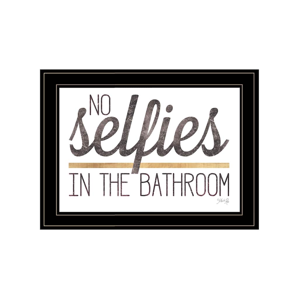 Framed Wall Art - Humorous "Marriage is a Beach", Black Frame