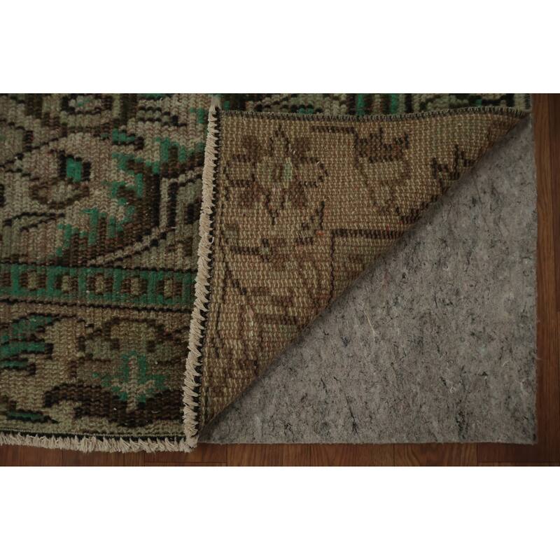 Hand Knotted Oriental 100% Wool Carpet Transitional Floral Brown Anatolian Area Rug - 8' 9'' X 5' 0''