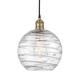 Option Black Antique Brass / Clear Deco Swirl