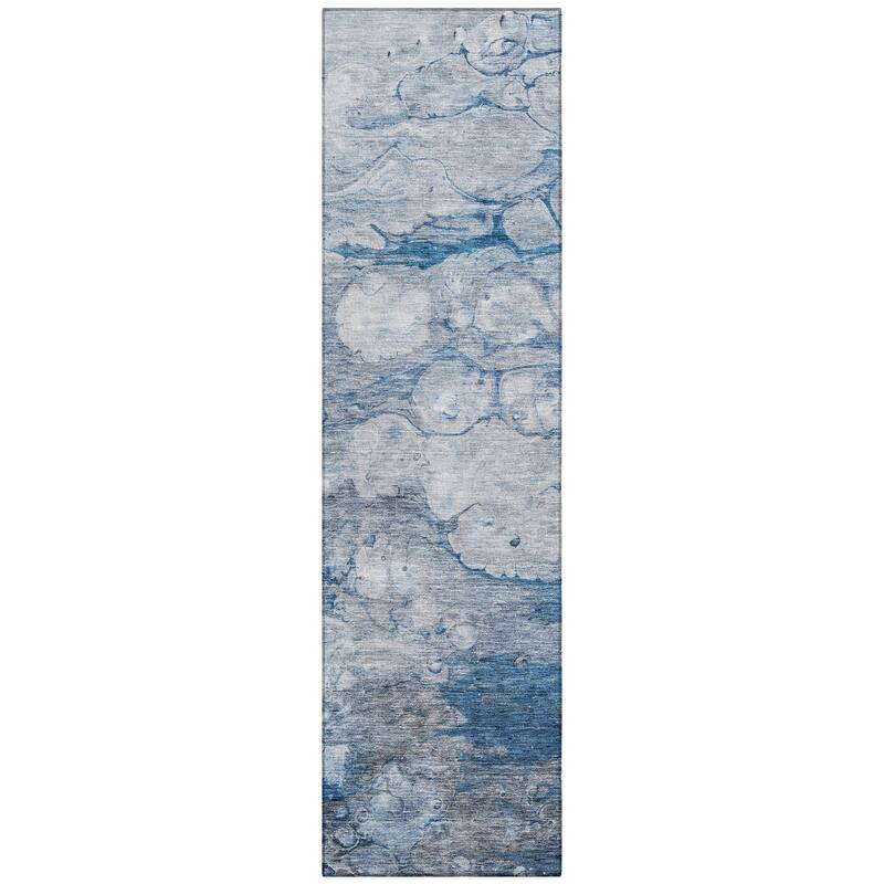 Machine Washable Indoor/ Outdoor Chantille Modern Abstract Rug