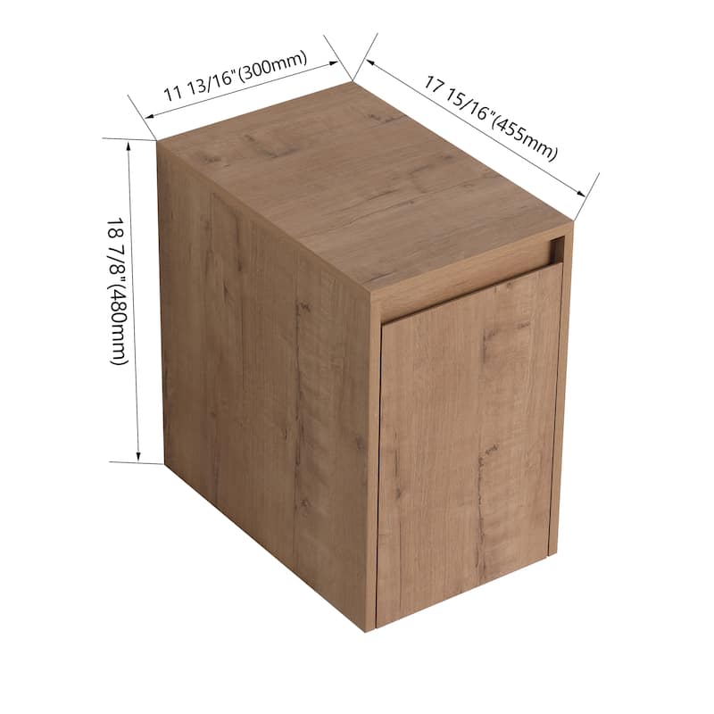 Bathroom Vanity With Sink In 24/36/48 Inch, Floating Bathroom Vanity With Soft Close Door