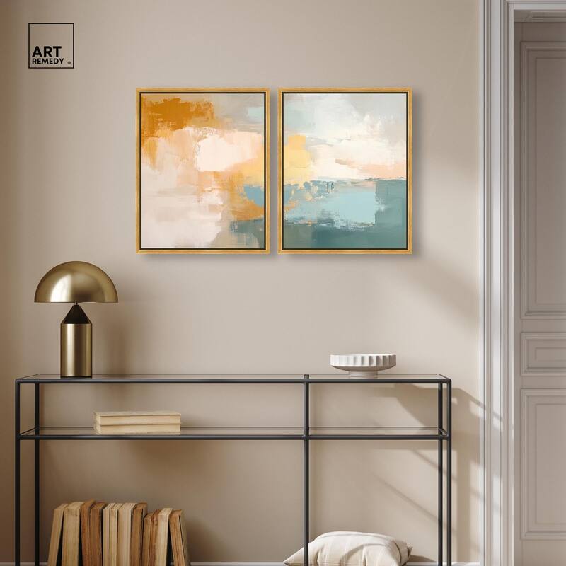 Muted Melody I Canvas Set of 2 by Art Remedy