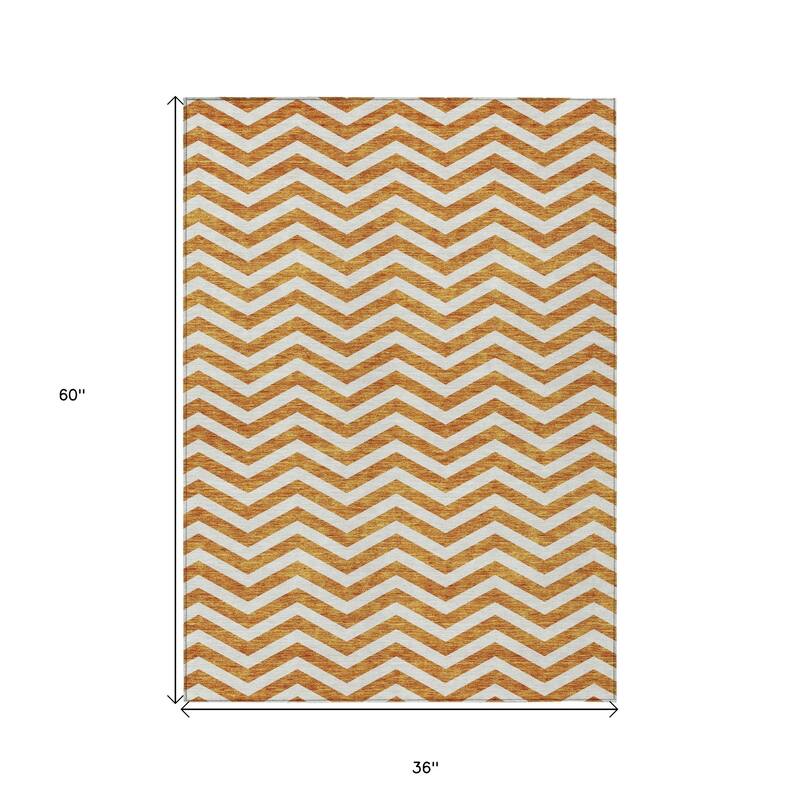 HomeRoots Chevron Transitional Rectangle Outdoor Rug