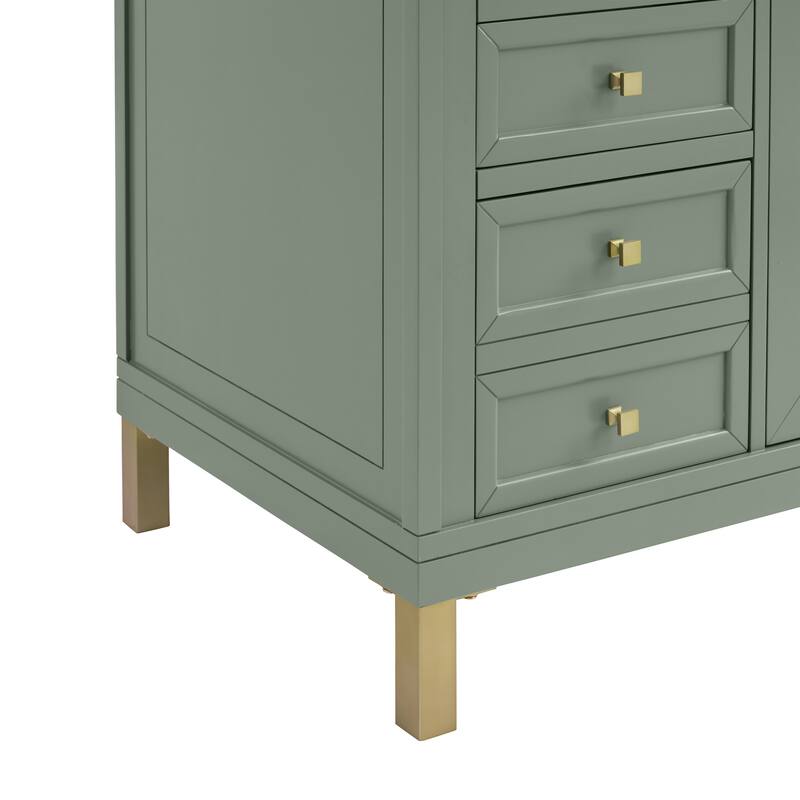 Chicago 60" Single Vanity, Smokey Celadon, w/ FreePower Wireless Charger