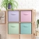 preview thumbnail 3 of 10, Sorbus Kids & Nursery Collapsible Cube Fabric Storage Bins (10.5" x 10.5"), 4 Pack, (Pastel Colors)