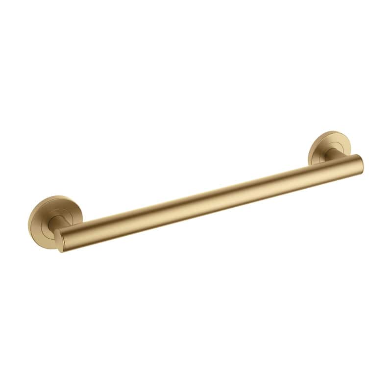 18-Inch Stainless Steel Bathroom Safety Grab Bar - Brushed Brass