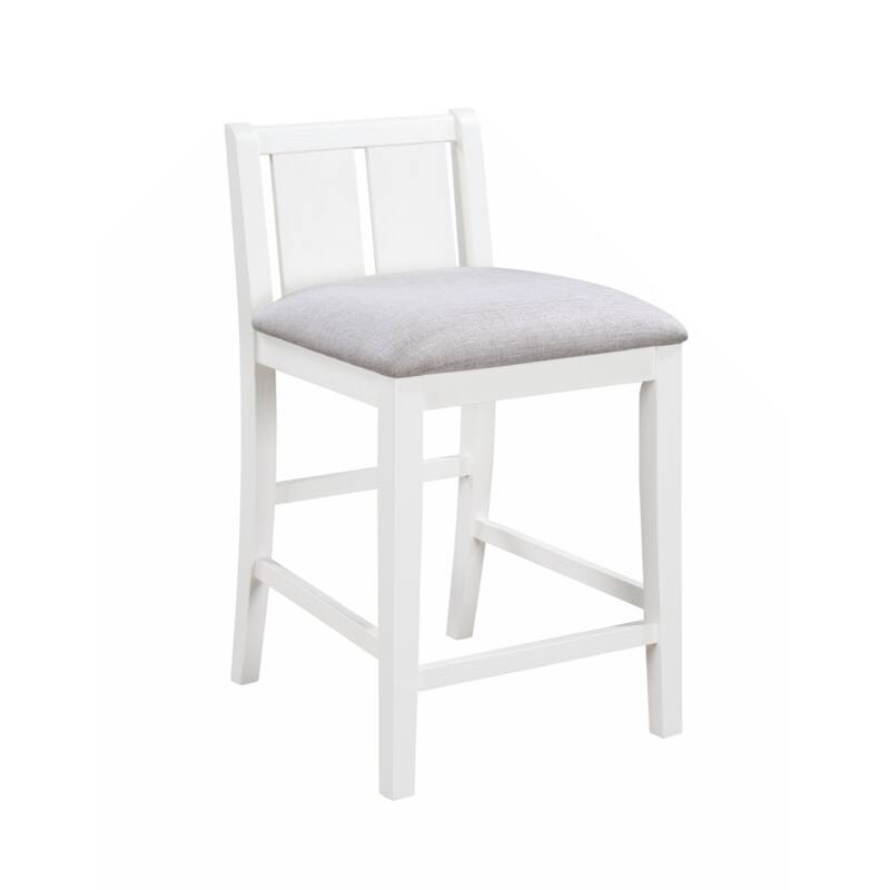 Graham 36" 3-Piece Finish Small Space Counter Height Dining Table with Shelves and 2 Chairs