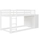 preview thumbnail 8 of 25, Twin over Twin Bunk Bed with 4 Drawers and 3 Shelves