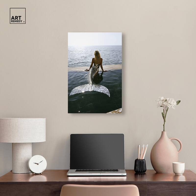 Mermaid Noon Canvas by Art Remedy, Gallery Wrapped