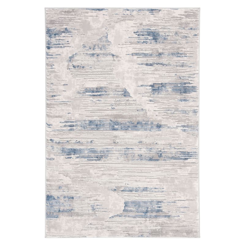 SAFAVIEH Meadow Giantvigka Modern Abstract Rug - 4' x 6' - Grey/Ivory