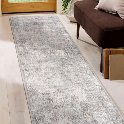 World Rug Gallery Transitional Distressed Vintage Machine Washable Area Rug