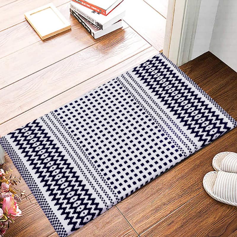 Woven Cotton Anti Fatigue Cushioned Kitchen | Doormat | Bathroom 18" x 30" Mats With Foam Backing Anti Slip - 18''x30''