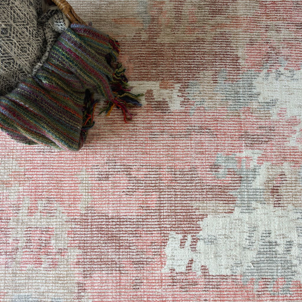 EXQUISITE RUGS Mineral Hand-loomed Wool/Bamboo Silk Dark Grey/Brown Area Rug.