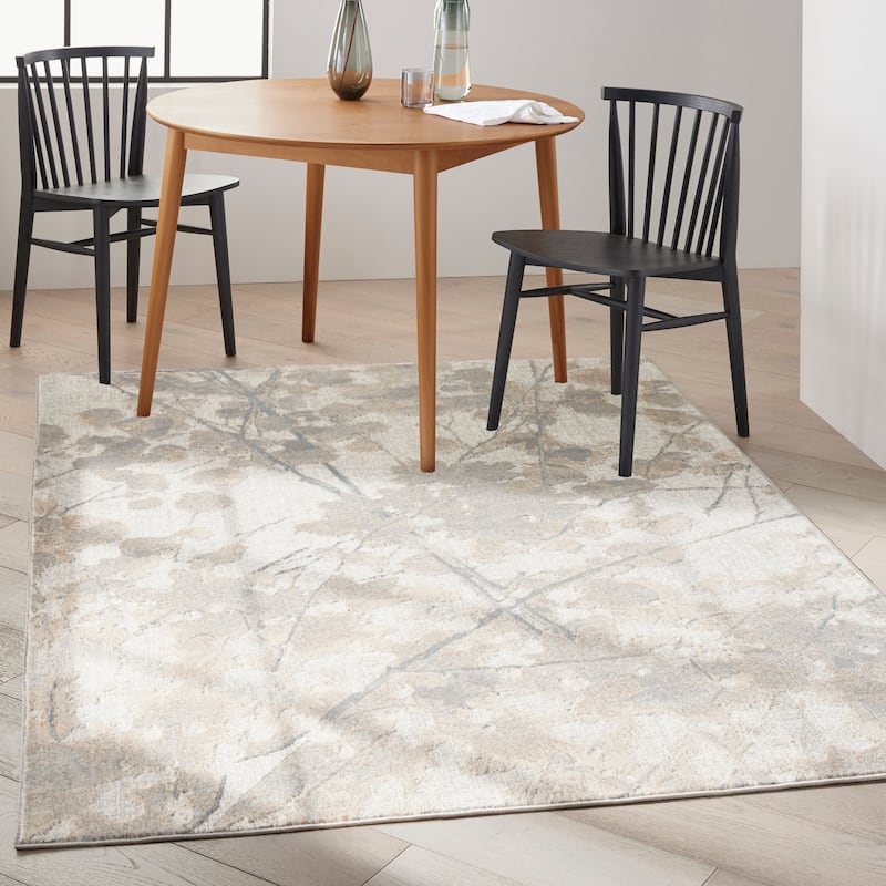 Calvin Klein CK950 Rush Indoor only Grey Abstract Area Rug