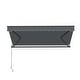 preview thumbnail 10 of 10, ALEKO Caribbean Motorized Retractable Patio Awning - Black Frame - Charcoal Gray - 16 x 10 Feet
