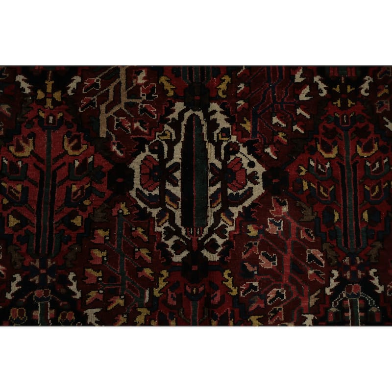 Hand Knotted Oriental 100% Wool Carpet Traditional Floral Red Bakhtiari Area Rug - 14' 5'' X 11' 5''