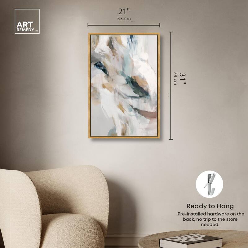 Whispering Colors II Canvas by Art Remedy