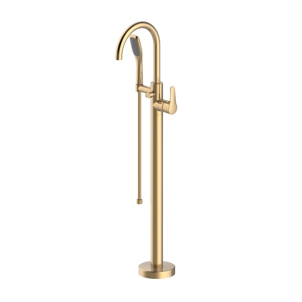 Jacuzzi NW50 Free Standing Tub Filler with Built-In Diverter - Brushed Bronze