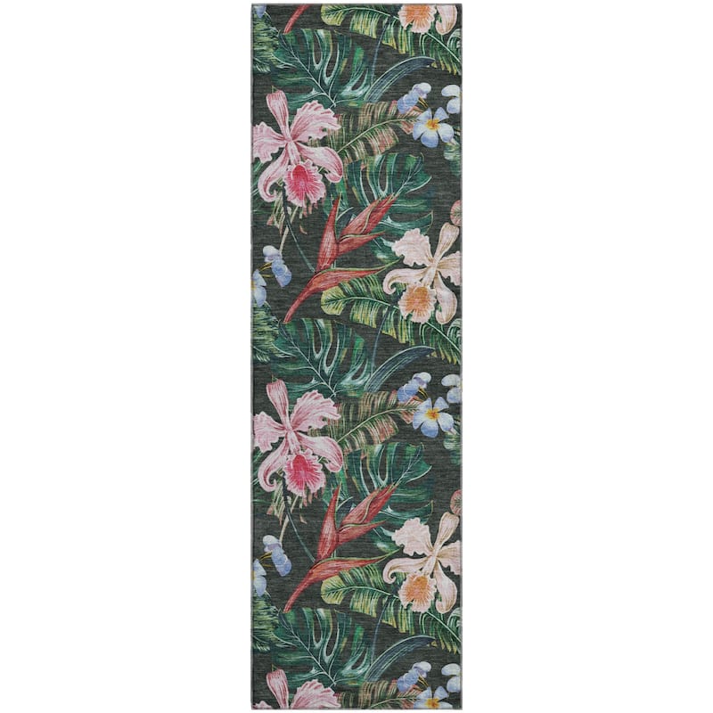 Premium Washable Super Soft Tropical Garden Mayfield Rug
