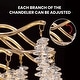 preview thumbnail 10 of 16, 40 in. Gold Modern Crystal Chandelier Tree Branches Rectangular Chandelier Kitchen Island Pendent Light for Dining Room