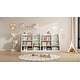 preview thumbnail 7 of 43, Toy Storage Organizer Cabinet Kids Bookshelf Children Bookcase Toddler Baby Sling Book Rack Shelf