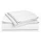 preview thumbnail 17 of 20, Luxury 500 Thread Count Egyptian Cotton Solid or Striped Sheet Set King - White - Solid