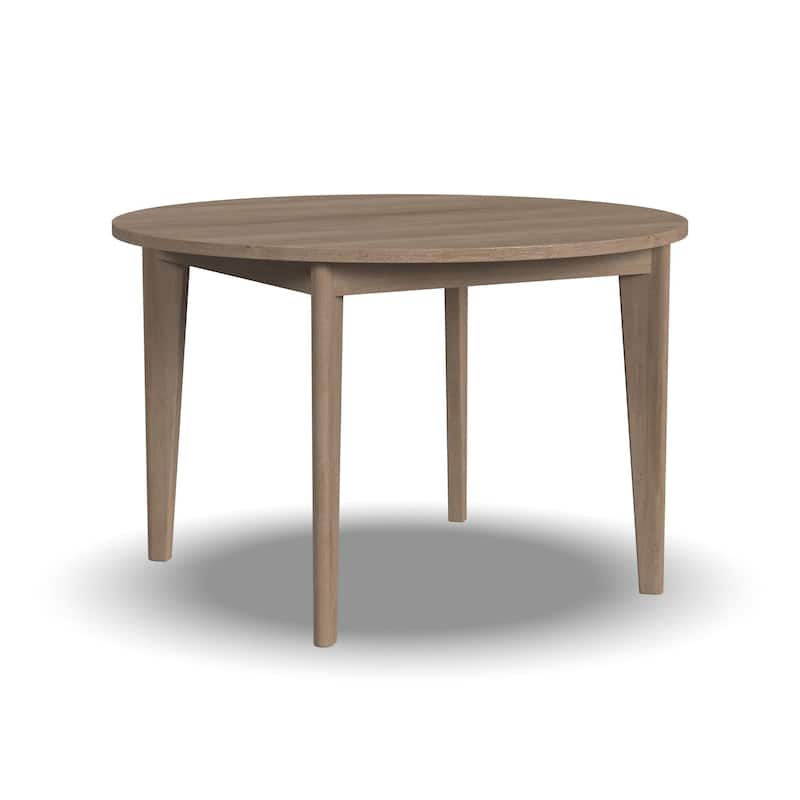 Brentwood 5-Piece Brown Wood Round Table and Cane Back Chair Dining Set - 47" x 30" x 47"