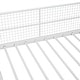 preview thumbnail 20 of 18, Twin Over Full Bunk Bed with Wire Shelving and Lateral Storage Ladder, Metal Bunk Bedframe with Bulit-in Wardrobe and Slats